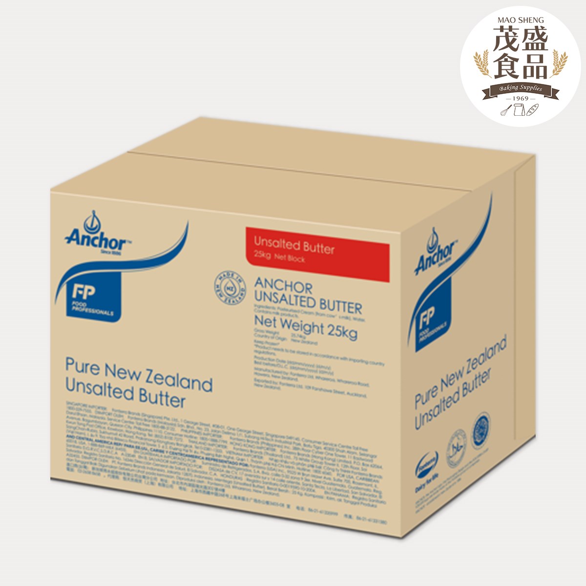 【安佳】 無鹽奶油 原味 454g 20kg (454g效期:20251010)