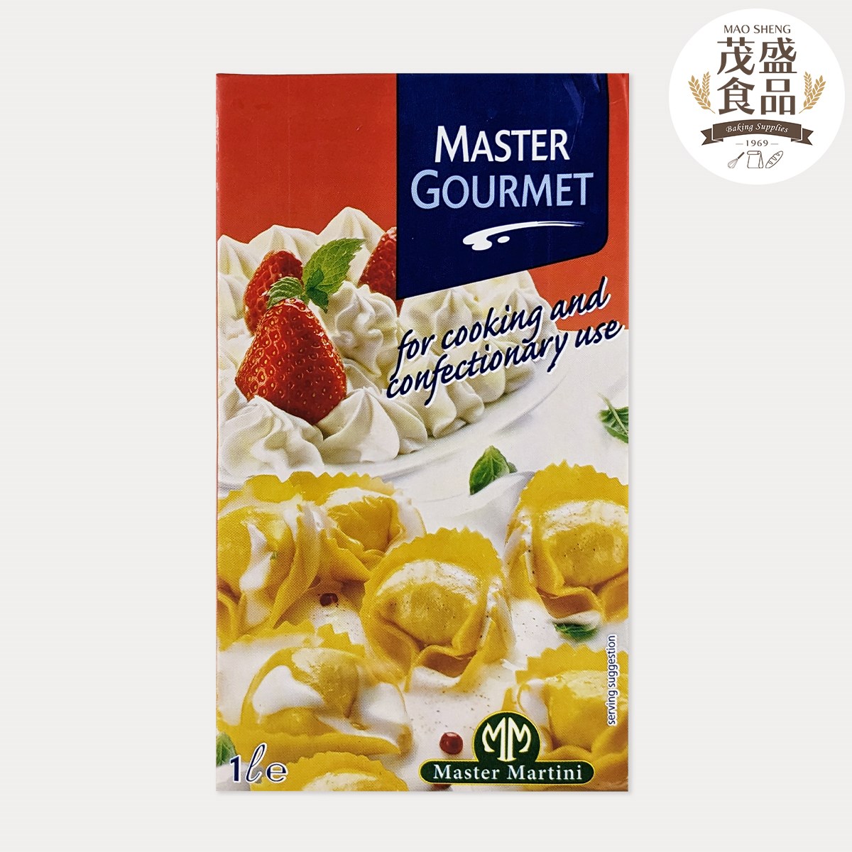 【萊成】Master Gourme 多功能專用脂 無糖 植物性鮮奶油 1L