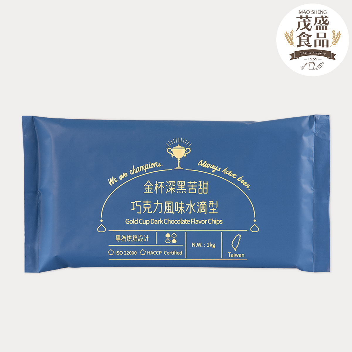 【正慧】H&C 金杯 巧克力風味 水滴型系列 (深黑苦甜/牛奶) 1kg