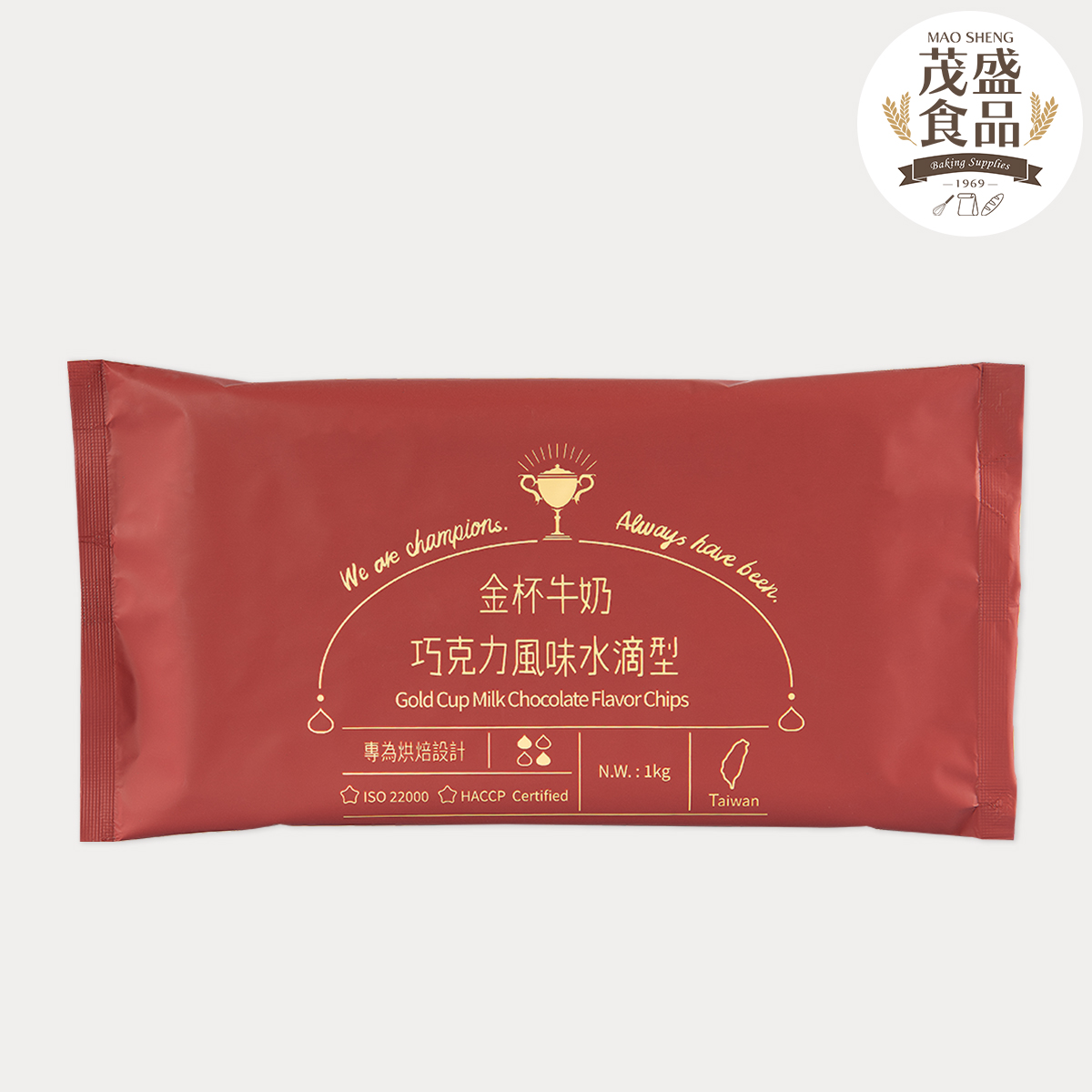 【正慧】H&C 金杯 巧克力風味 水滴型系列 (深黑苦甜/牛奶) 1kg