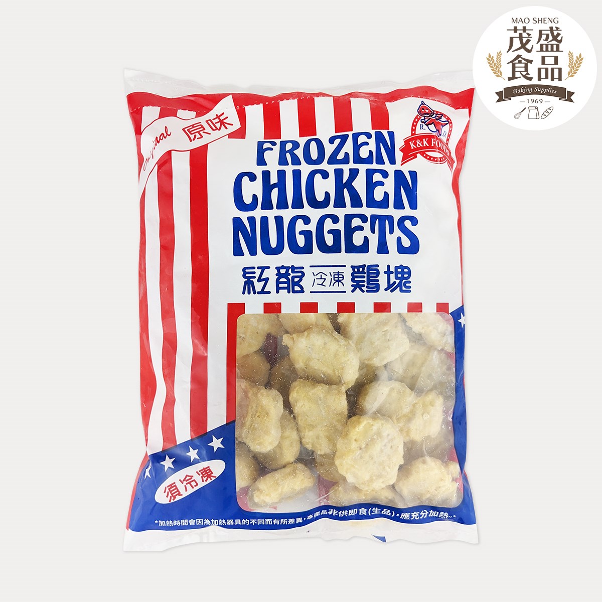 【紅龍】原味冷凍雞塊 1kg