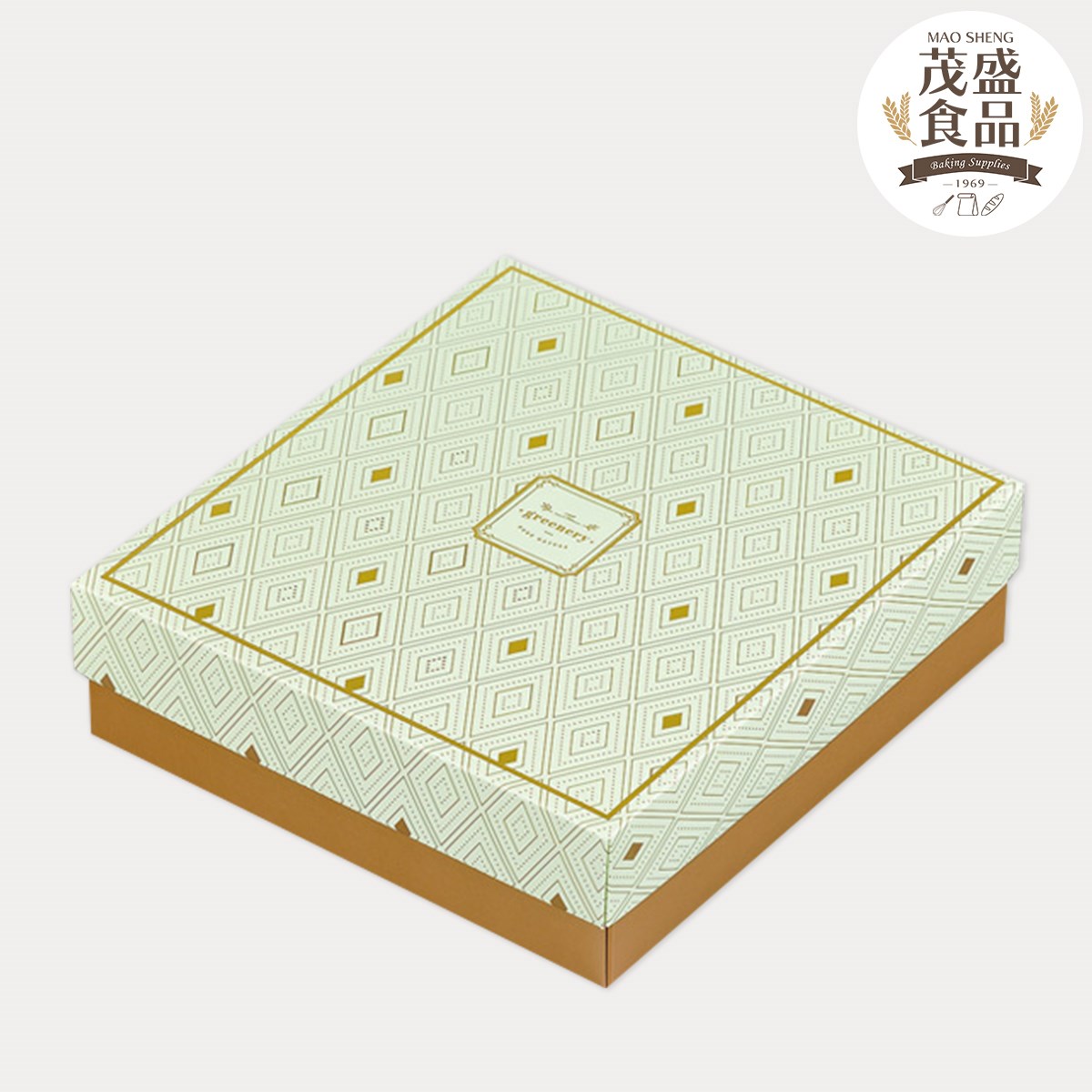 燙金緞帶禮盒 (單層 / 雙層) 綠茵