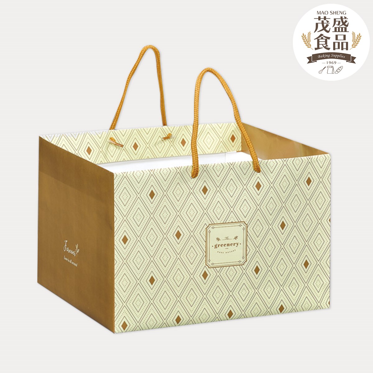 燙金緞帶禮盒 (單層 / 雙層) 綠茵