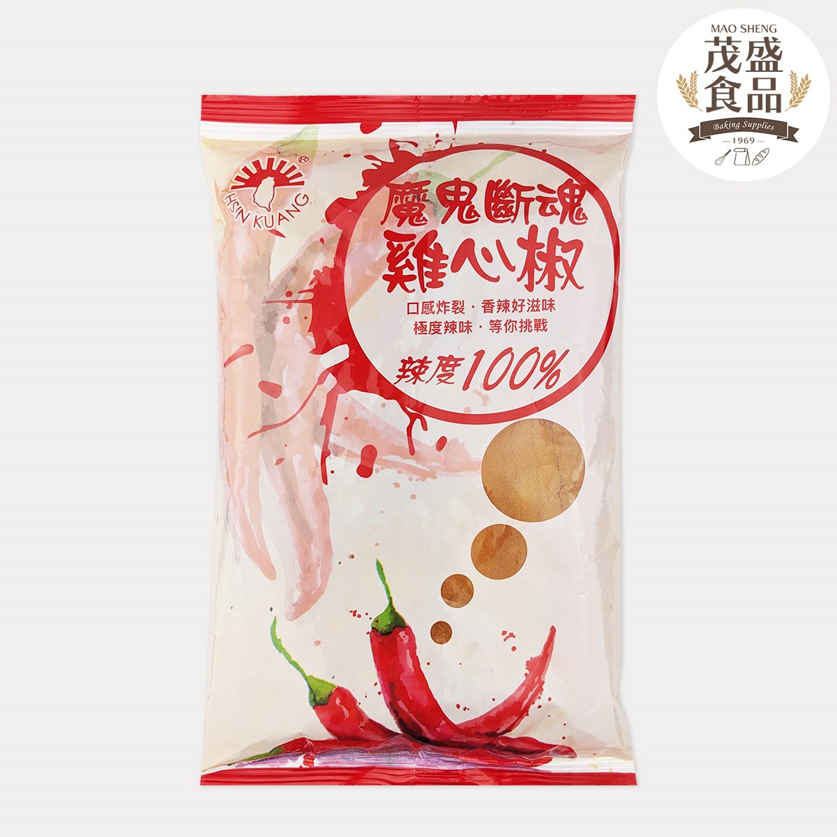 【新光洋菜】魔鬼斷魂雞心椒 辣椒粉 300g