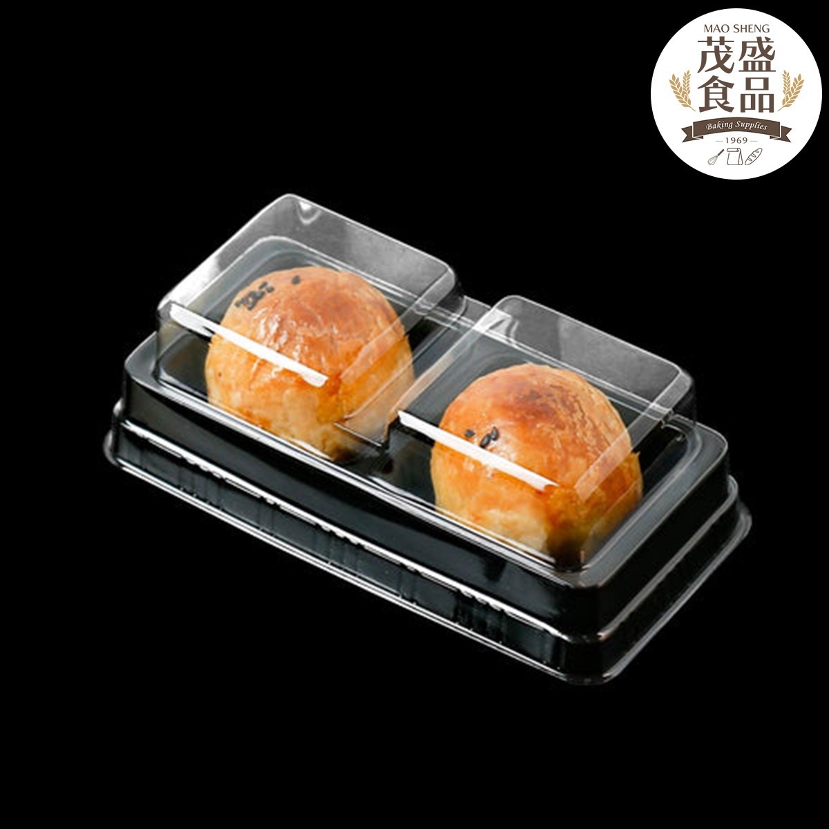 二粒蛋黃酥 塑膠盒 (100入)