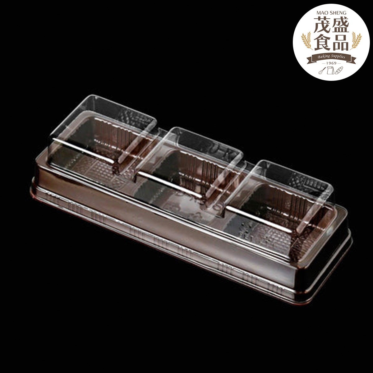 三粒蛋黃酥 咖底 塑膠盒 ( 10入 / 100入 )