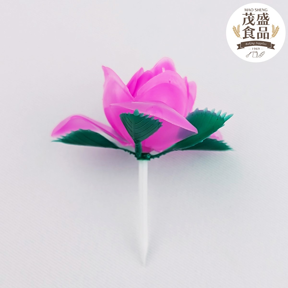 蛋糕裝飾用 塑膠花 玫瑰花 假花 拜拜 過年 100入/包