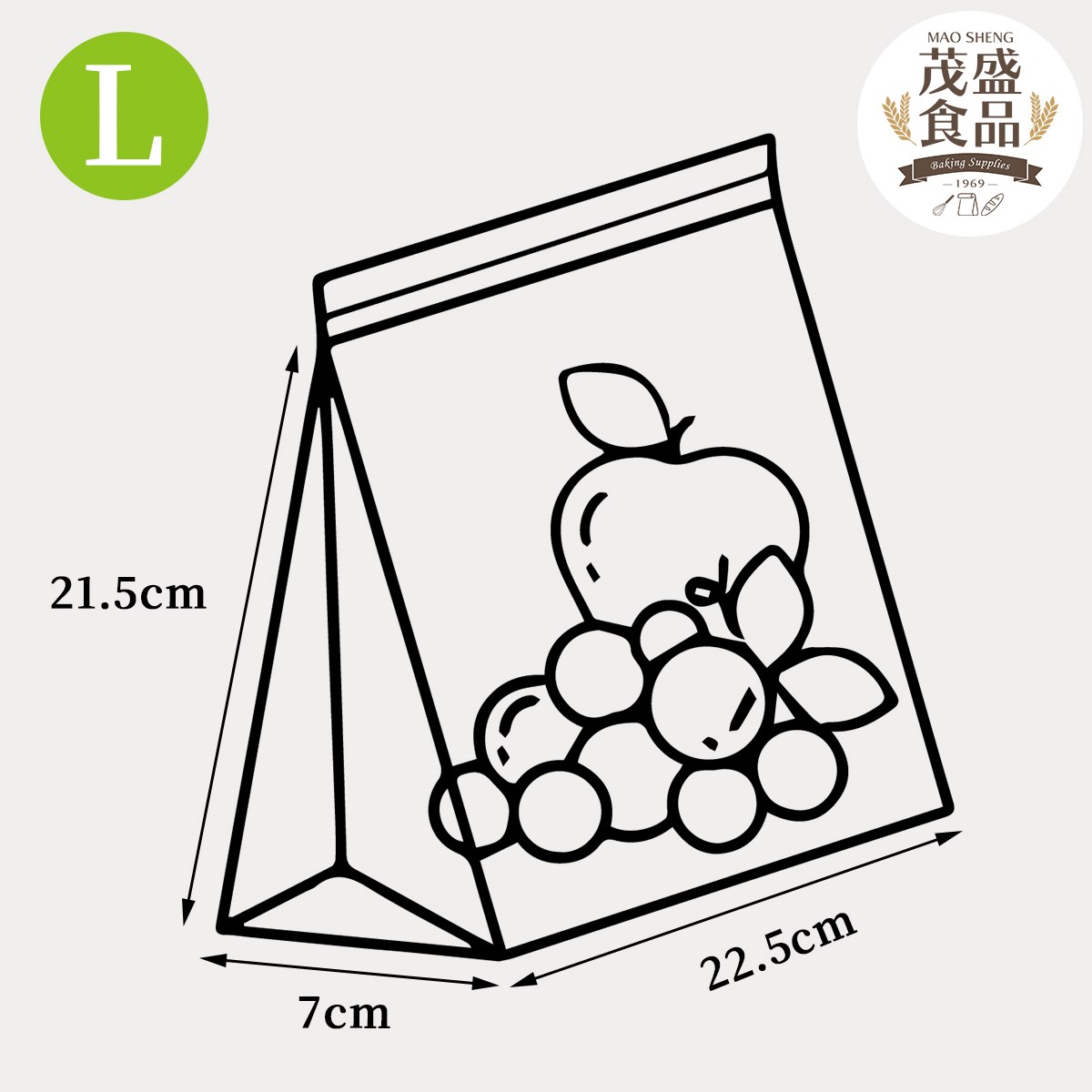 【喜常來】立體雙夾鏈食品袋 ( S號 / L號 )