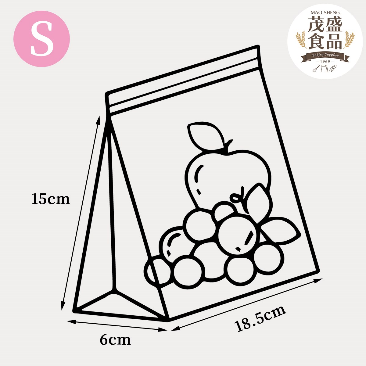 【喜常來】立體雙夾鏈食品袋 ( S號 / L號 )