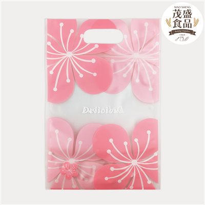 手提立體夾鏈袋 櫻花 (六兩)