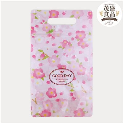 牛軋糖手提夾鏈袋 浪漫櫻花 (半斤)