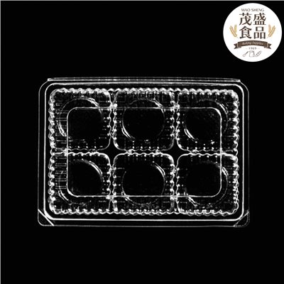 六粒蛋黃酥盒 葡式蛋塔 塑膠盒 (50入)