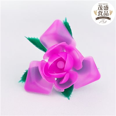 蛋糕裝飾用 塑膠花 玫瑰花 假花 拜拜 過年 100入/包