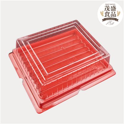 拜拜 三牲禮盒 [大/小] 布丁盒 蛋糕盒 塑膠盒 無自扣 平底 (5入 / 50入)